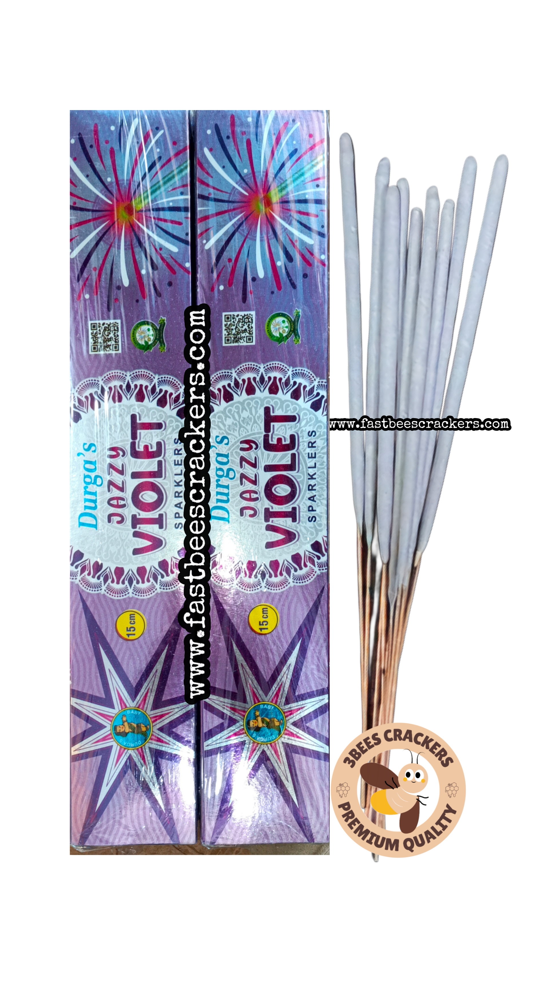15Cm Violet Sparklers (10 Pcs)